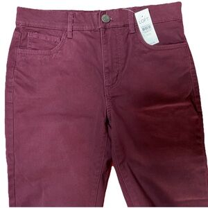 LOFT Burgundy Five-Pocket Skinny Pants Women’s Size 25/0 - NWT